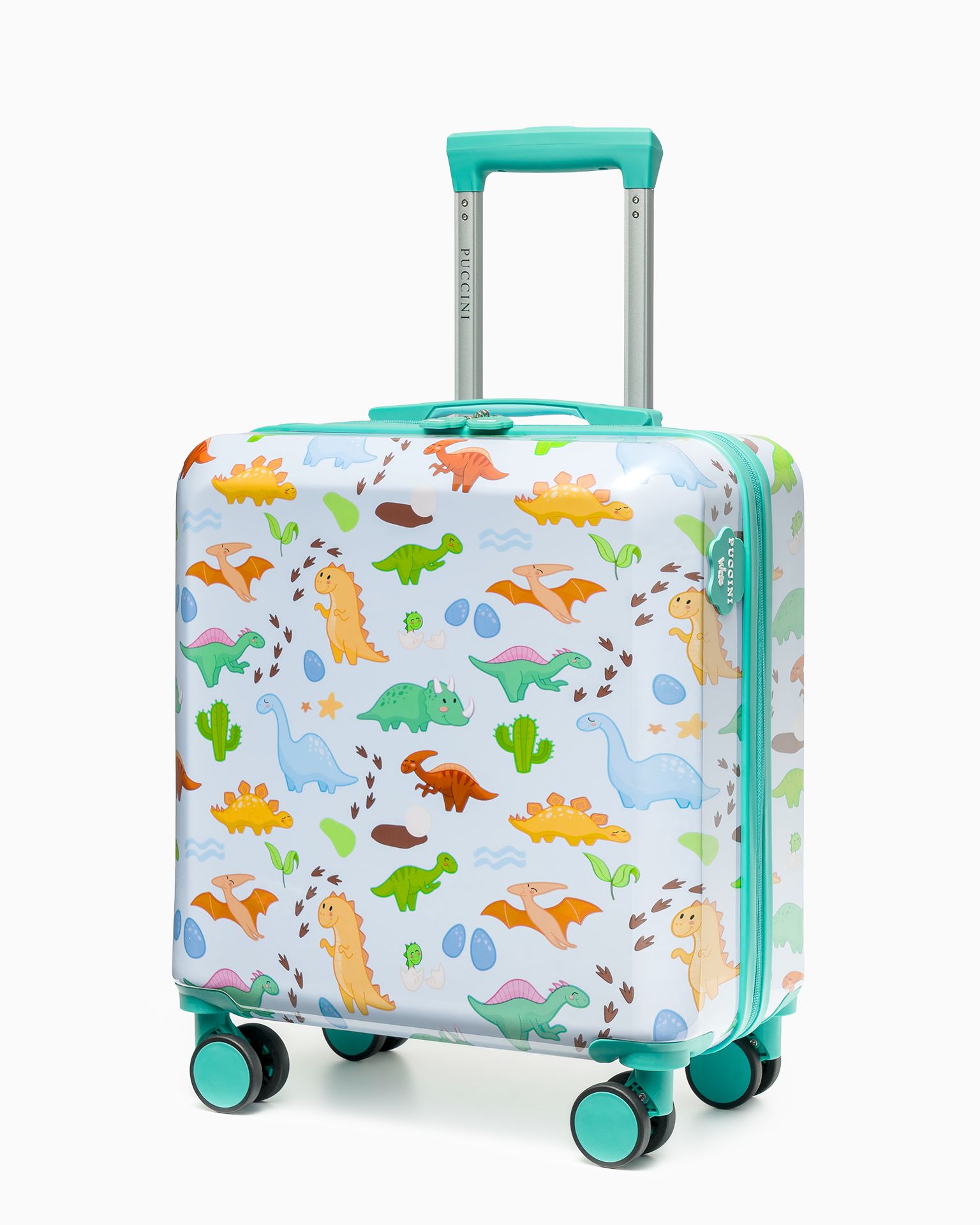 Dětský kufřík s dinosaury modrý
