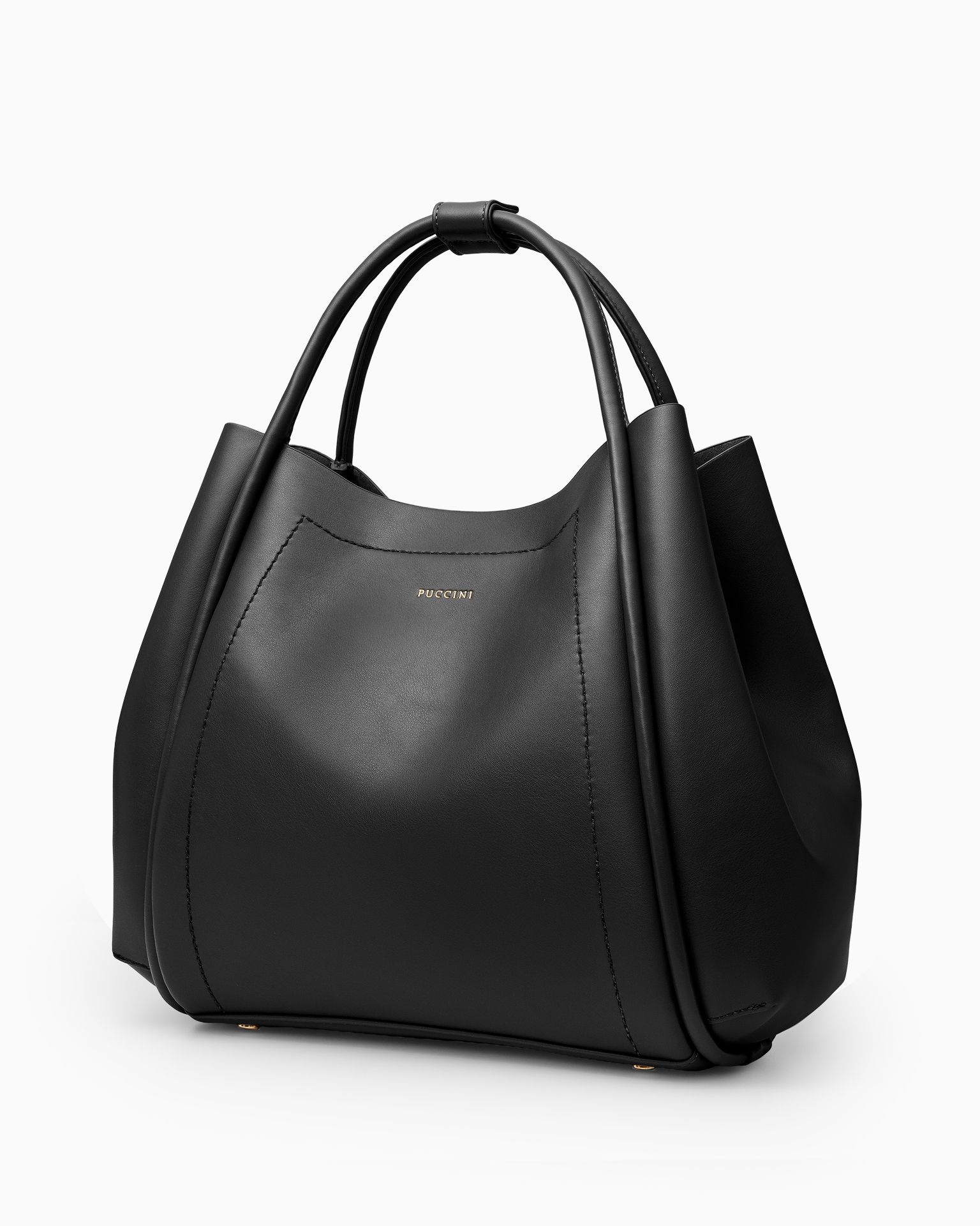 Černá dámská taška typu pytel