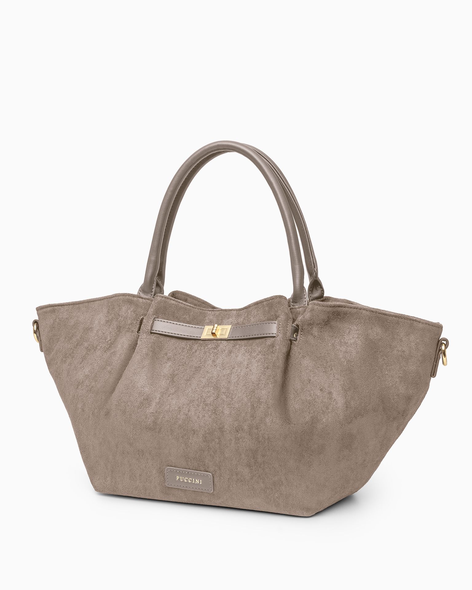 Dámská taška z ekologické semišové kůže béžová