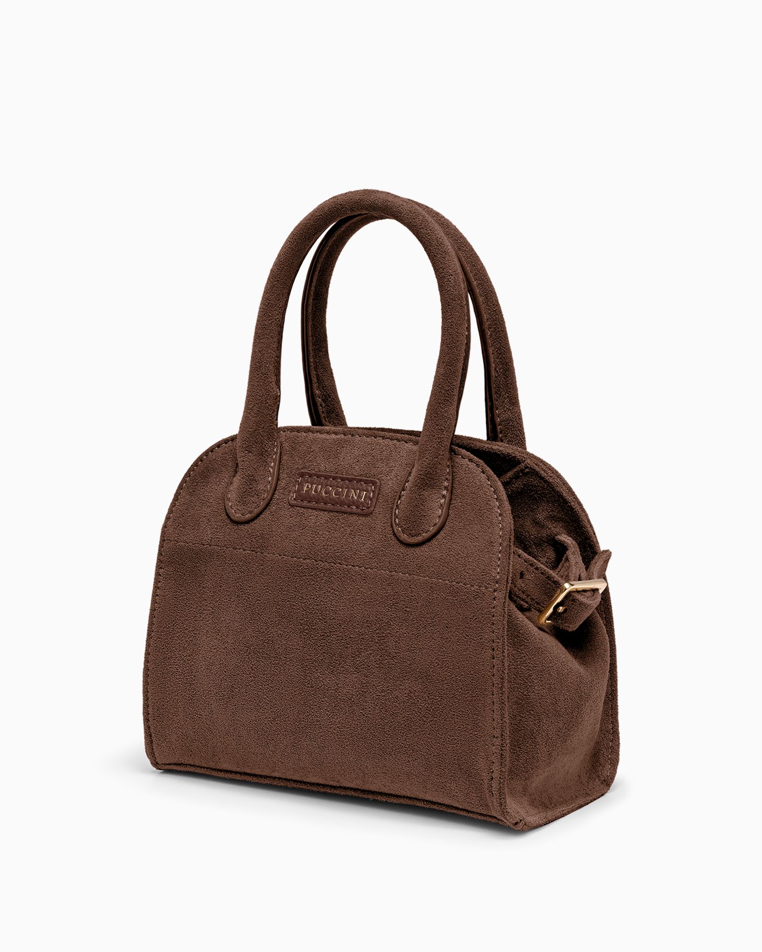 Dámská kabelka s připevnitelným popruhem hnědá