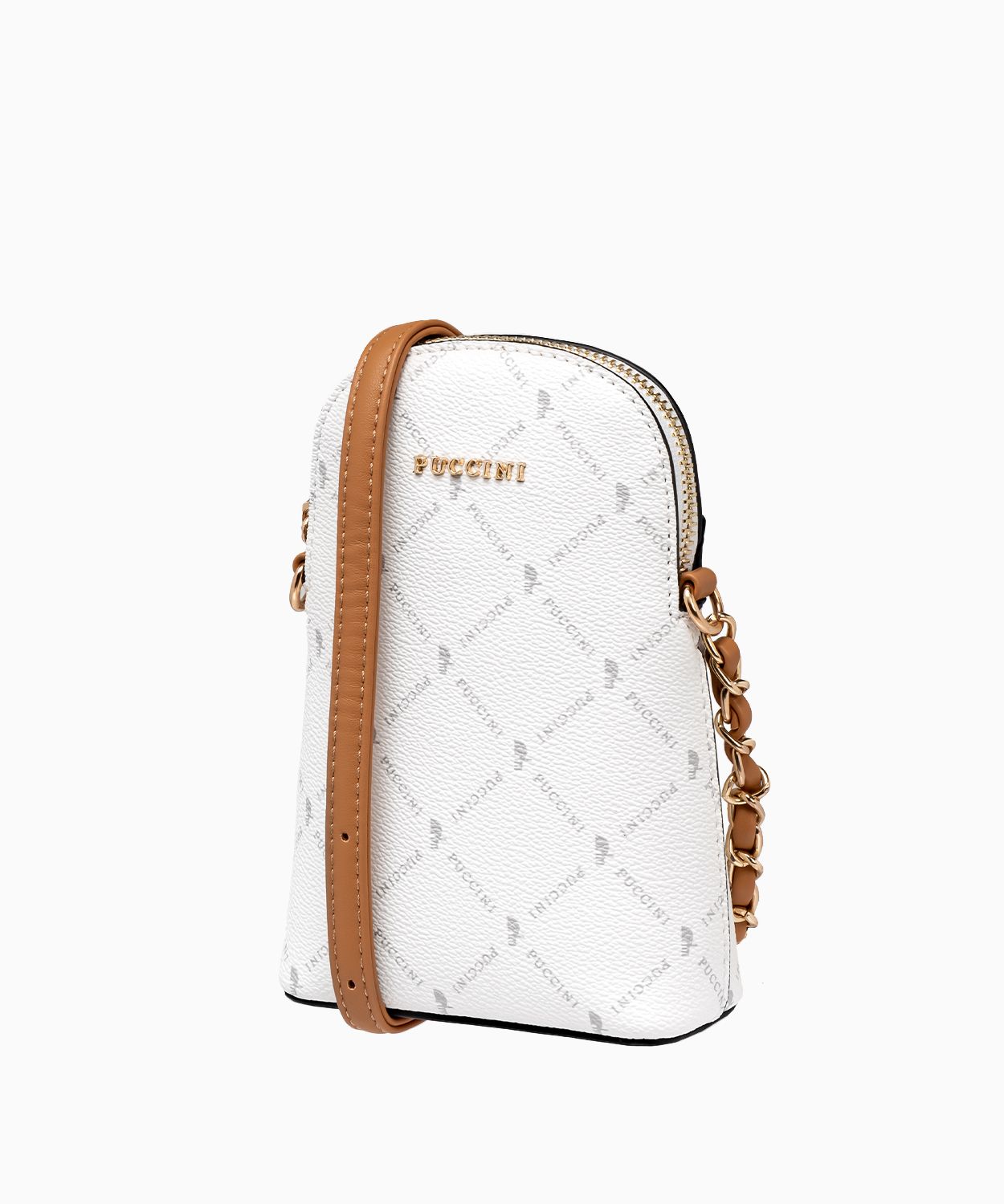 Mini kabelka s bílým monogramem