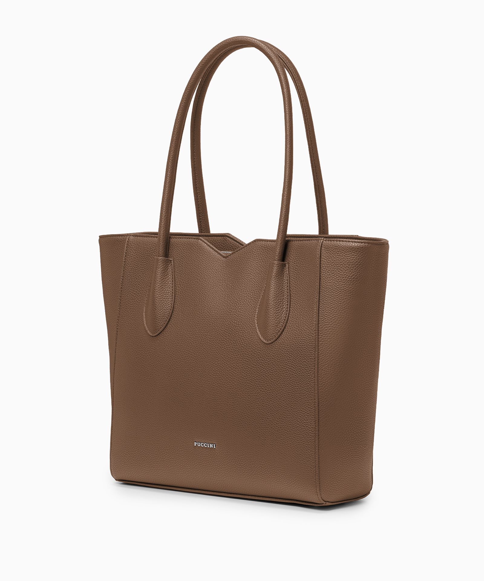 Dámská hnědá nákupní taška s výřezy