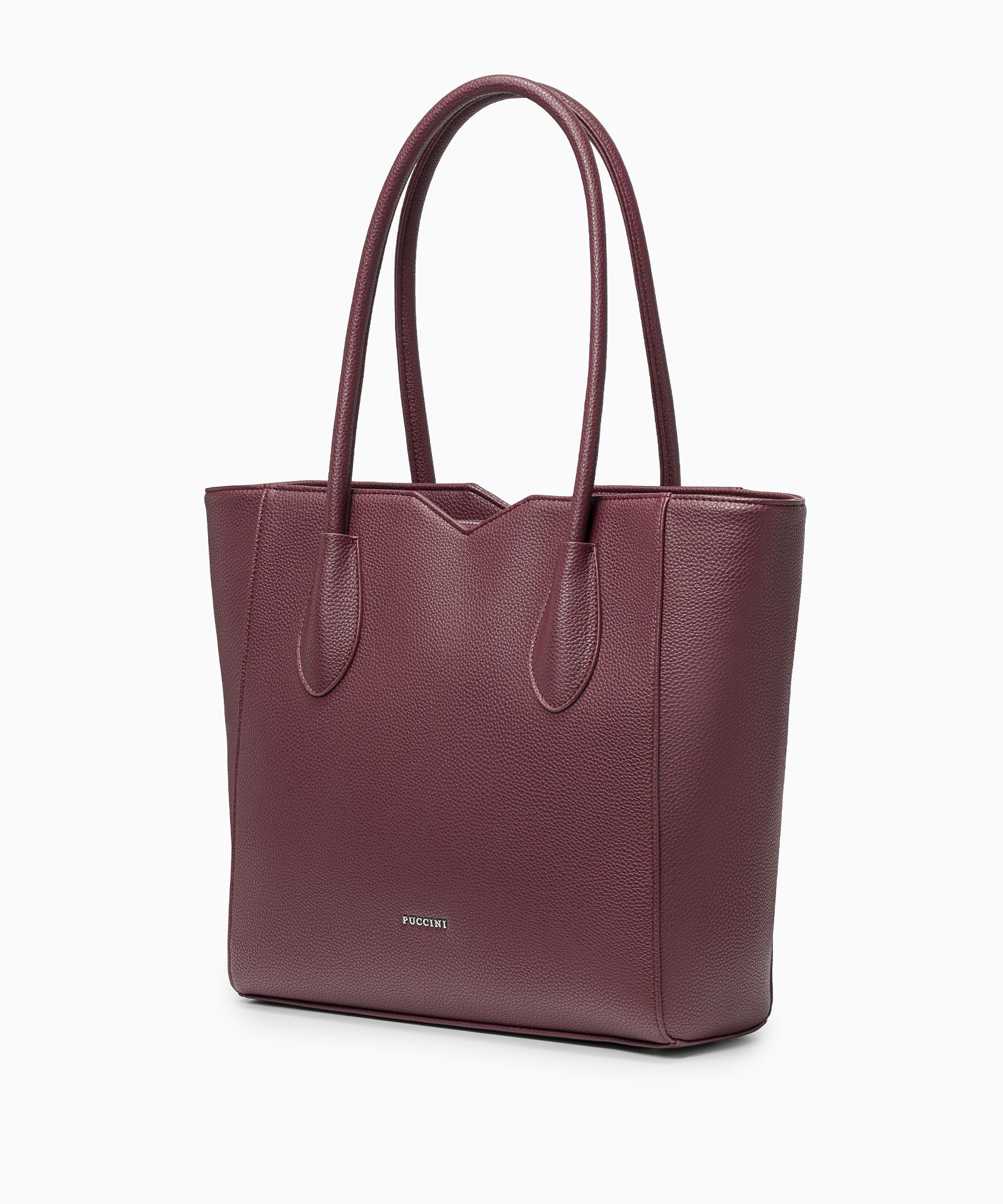 Dámská vínová nákupní taška s výřezy