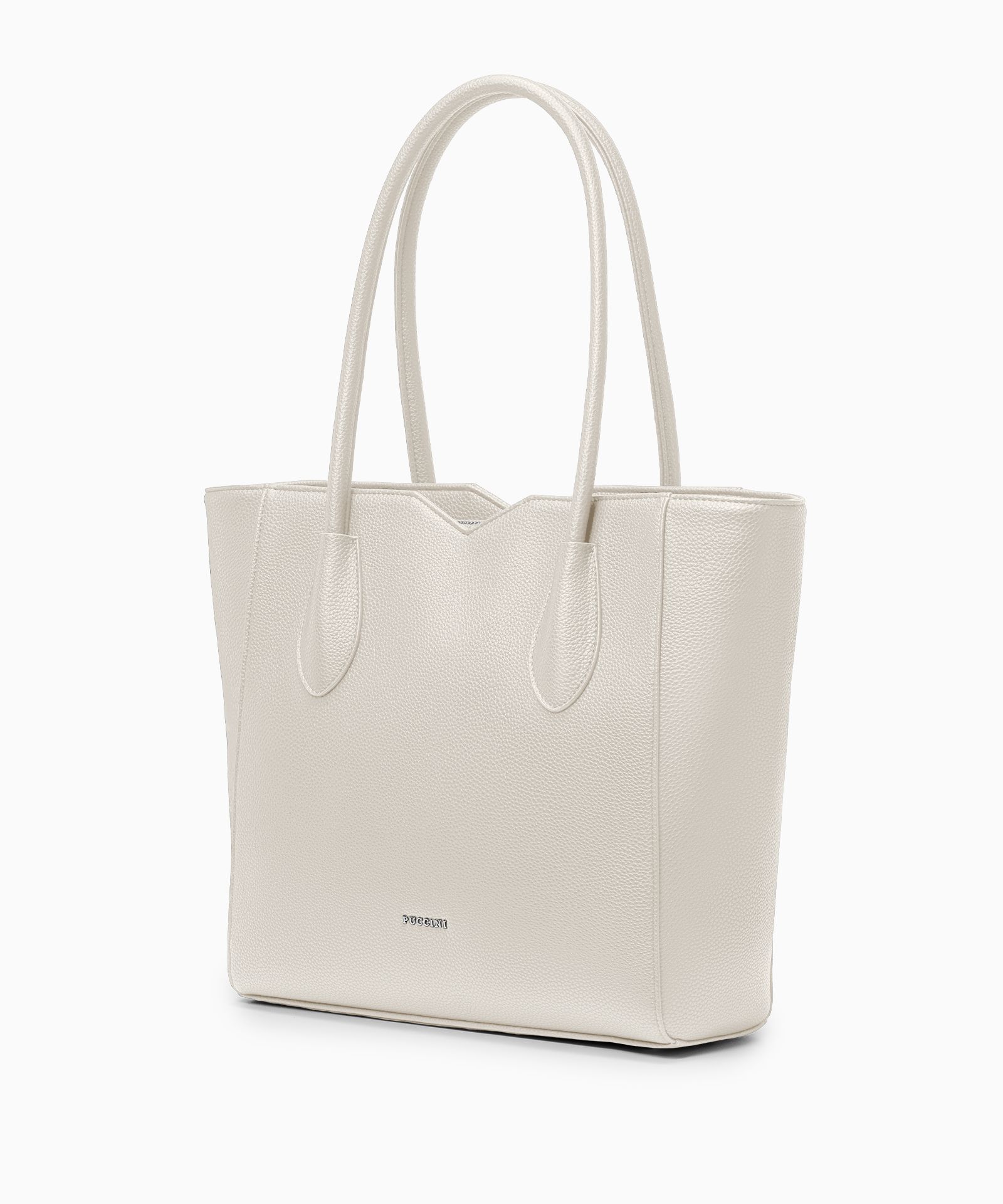 Dámská béžová nákupní taška s výřezy