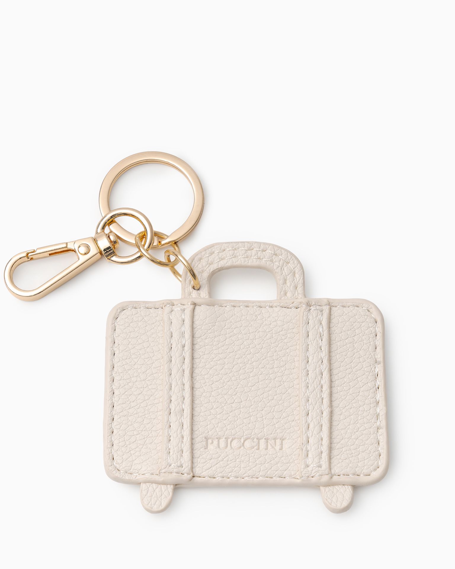 Klíčový řetězák do kabelky světlé béžové