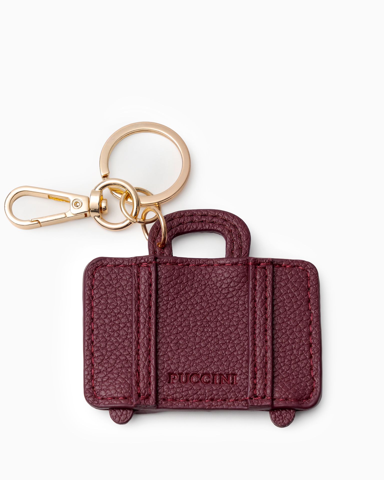 Klíčenkou do kabelky kufr fialový