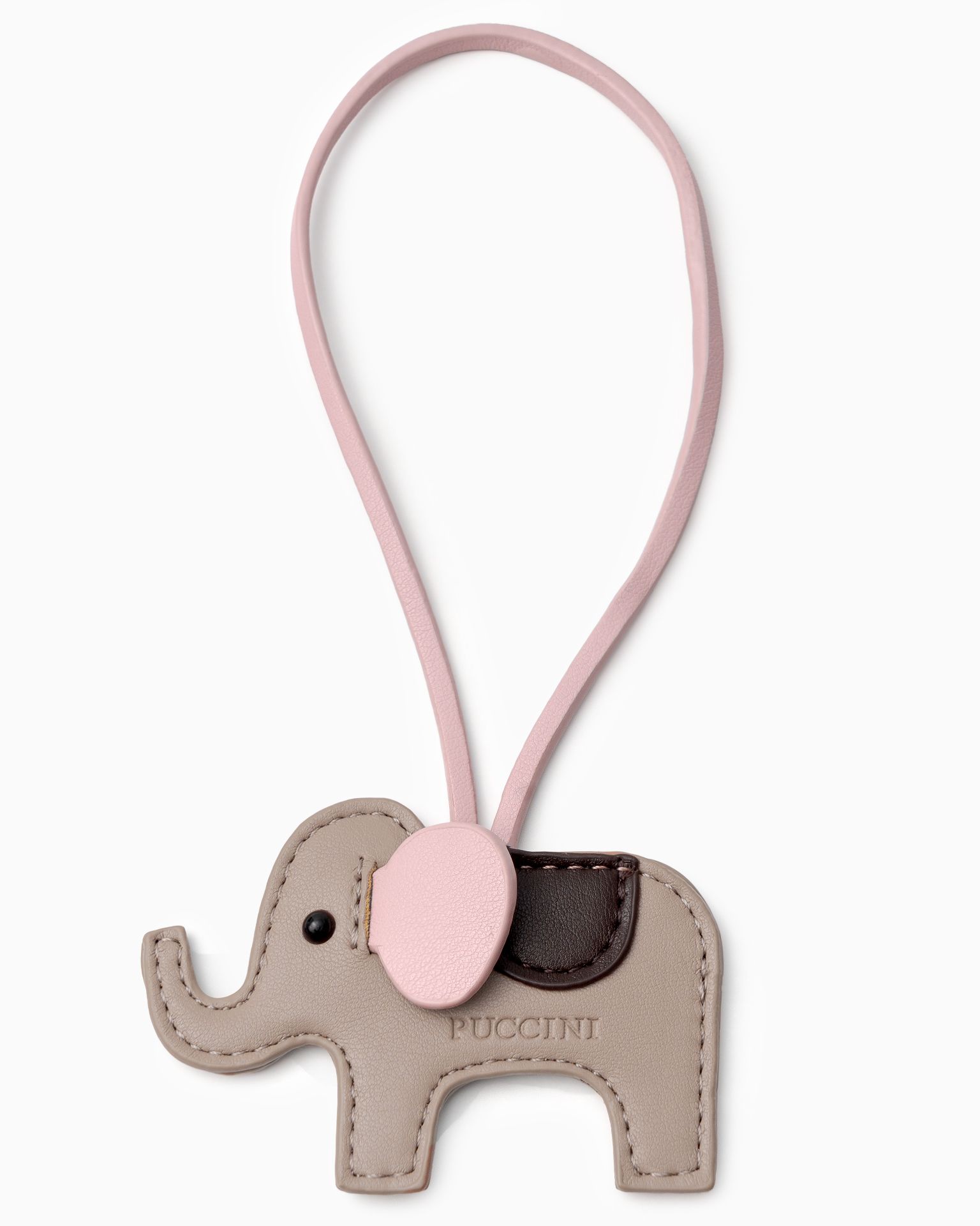 klíčová šňůrka slon béžová