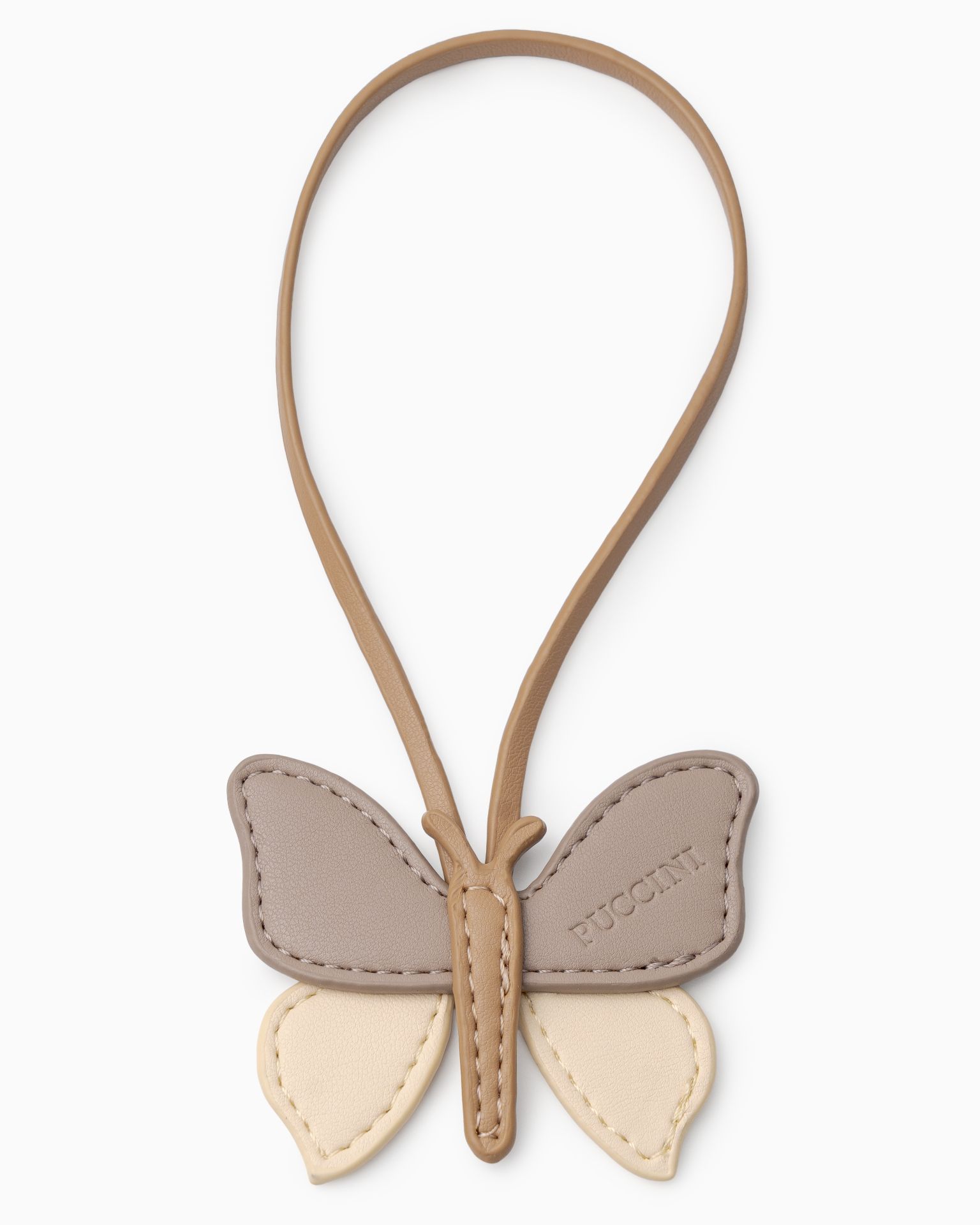 klíčová šňůrka slon béžová