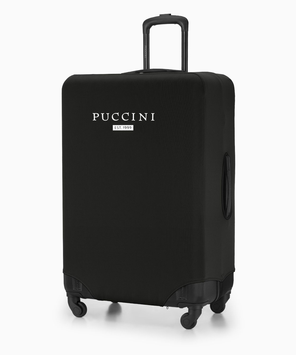 Černé elastické pouzdro na velký kufr