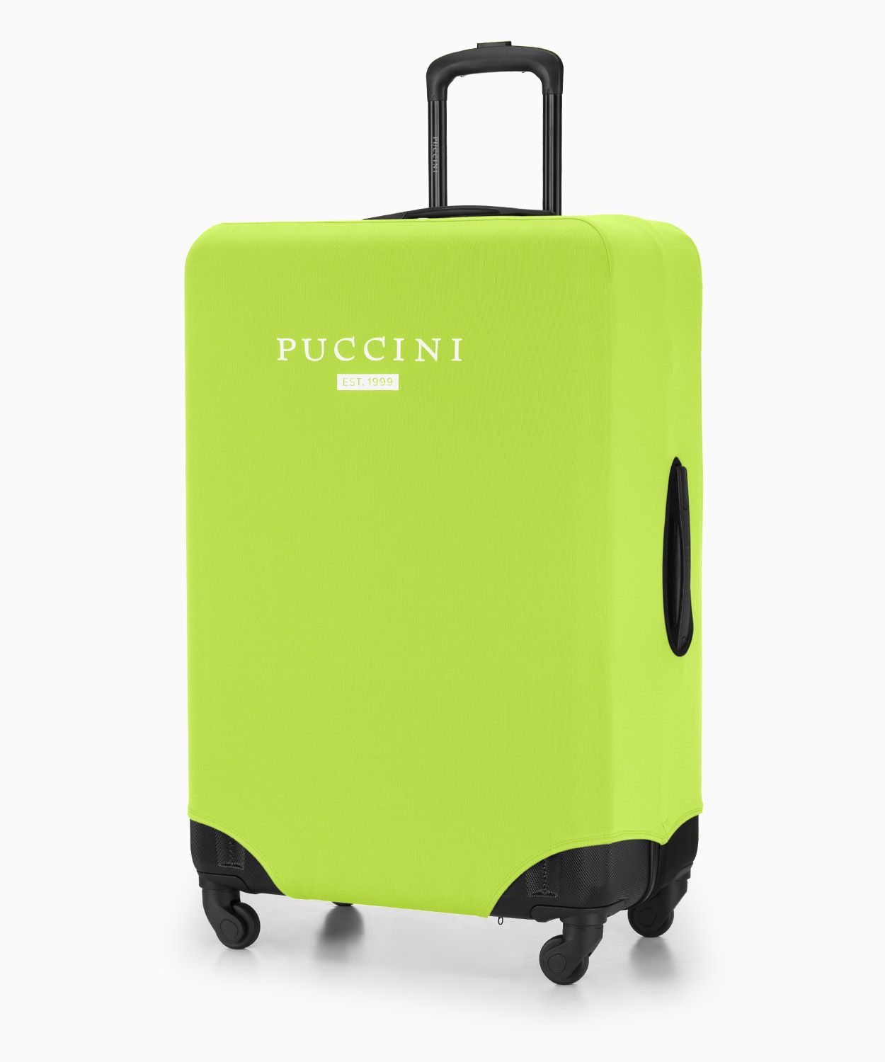 Ochranný obal na velký kufr limetkově zelený