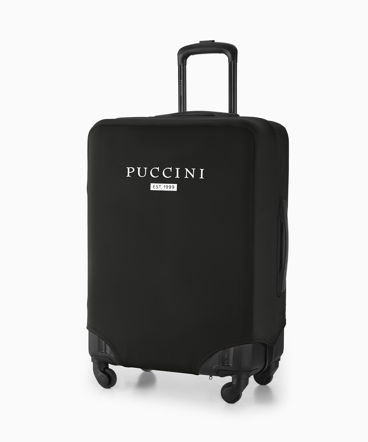 Černý pružný obal na střední kufr