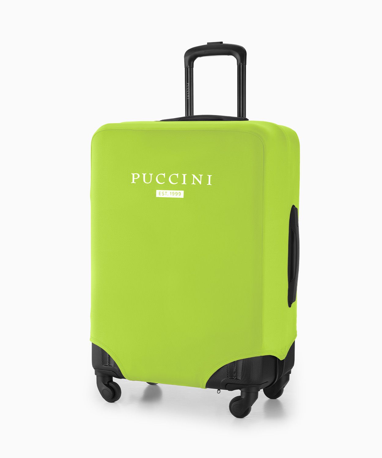 Ochranný obal na střední kufr limetkově zelený