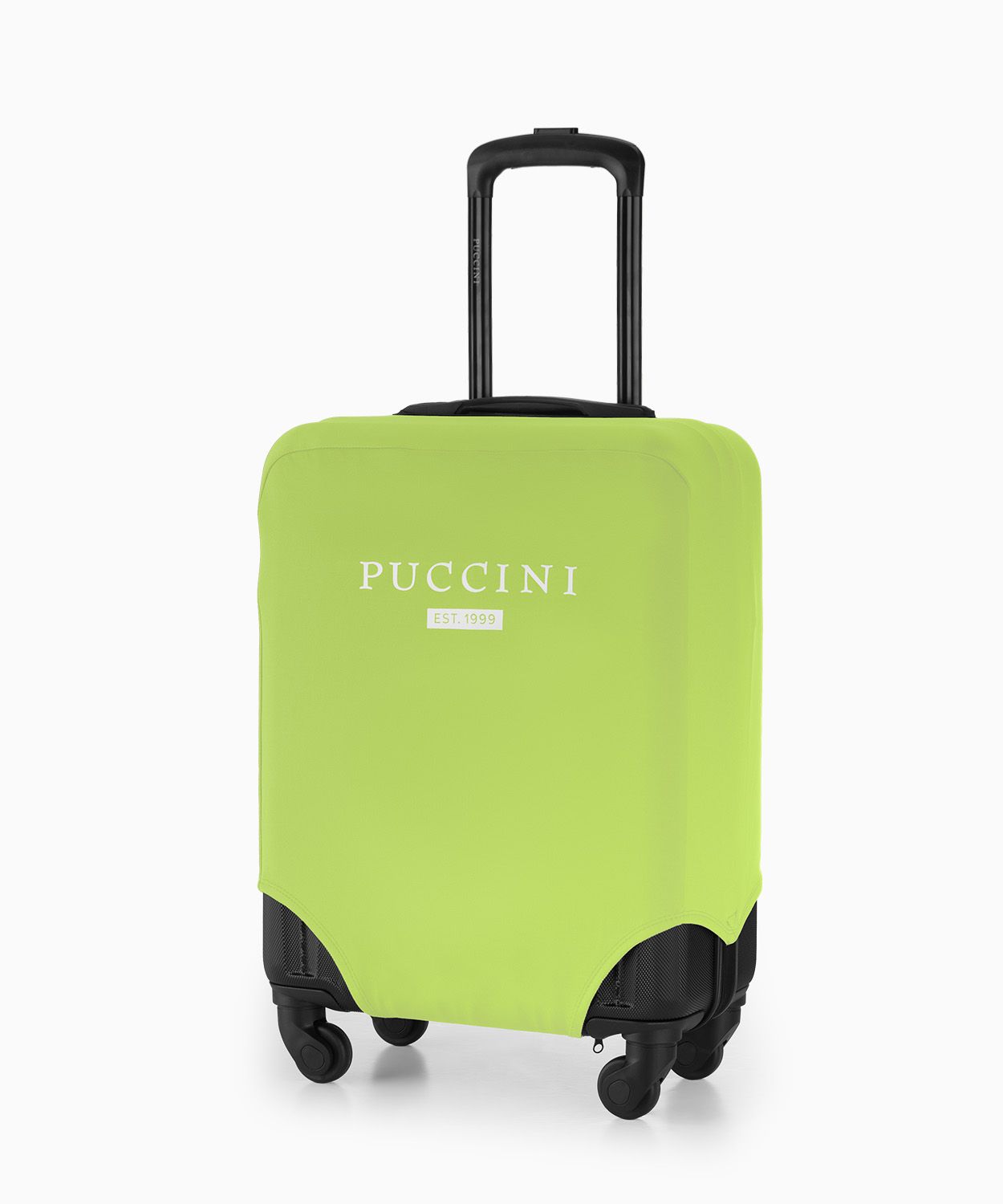 Ochranný obal na malý kufr limetkově zelený