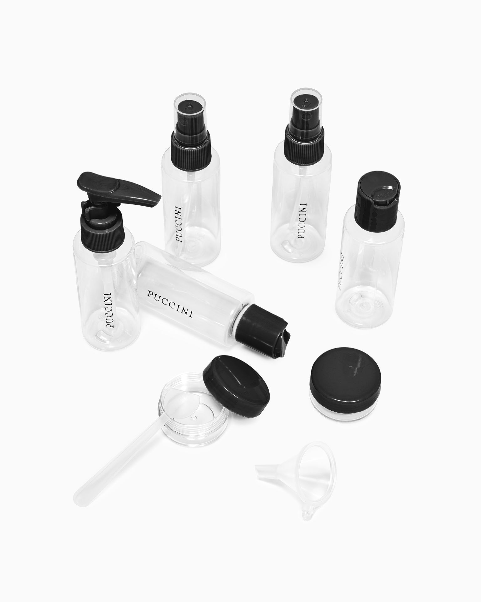 Sada cestovních kontejnerů černá