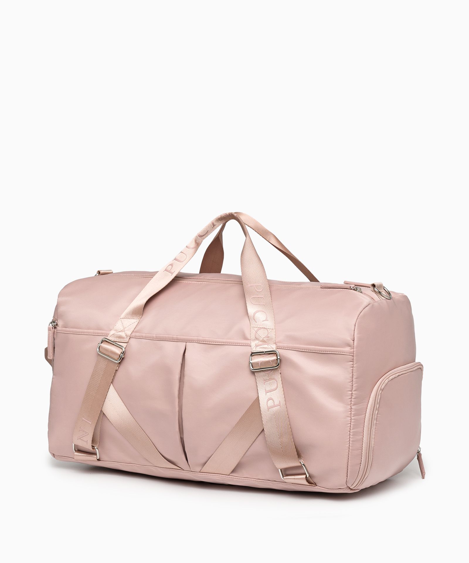 Sportovní taška s držákem na karimatku růžová