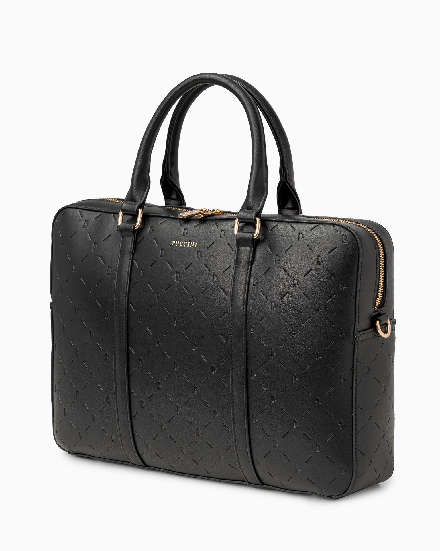 Taška na laptop 15,6 palce černý monogram