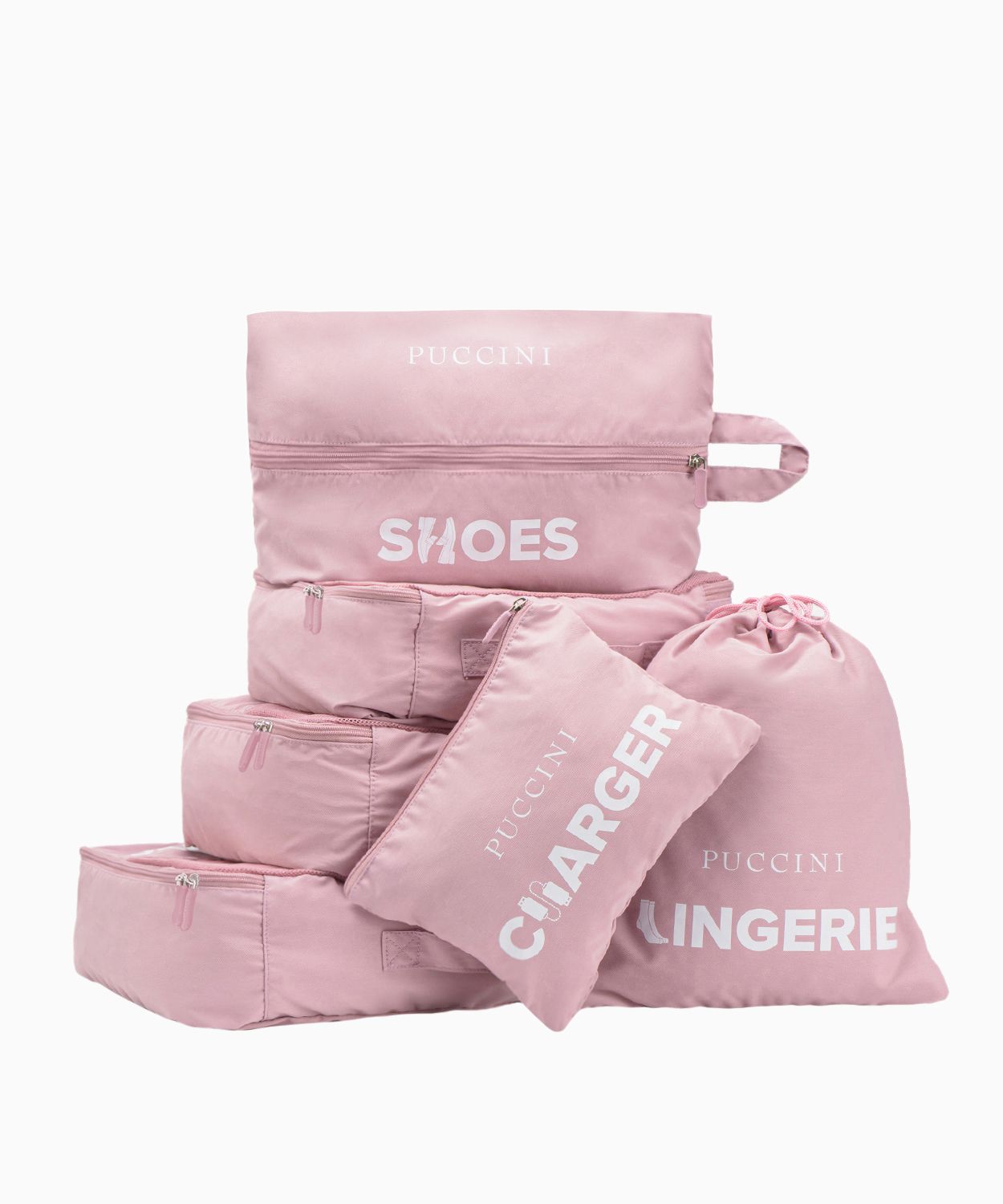 Růžové organizéry do kufru