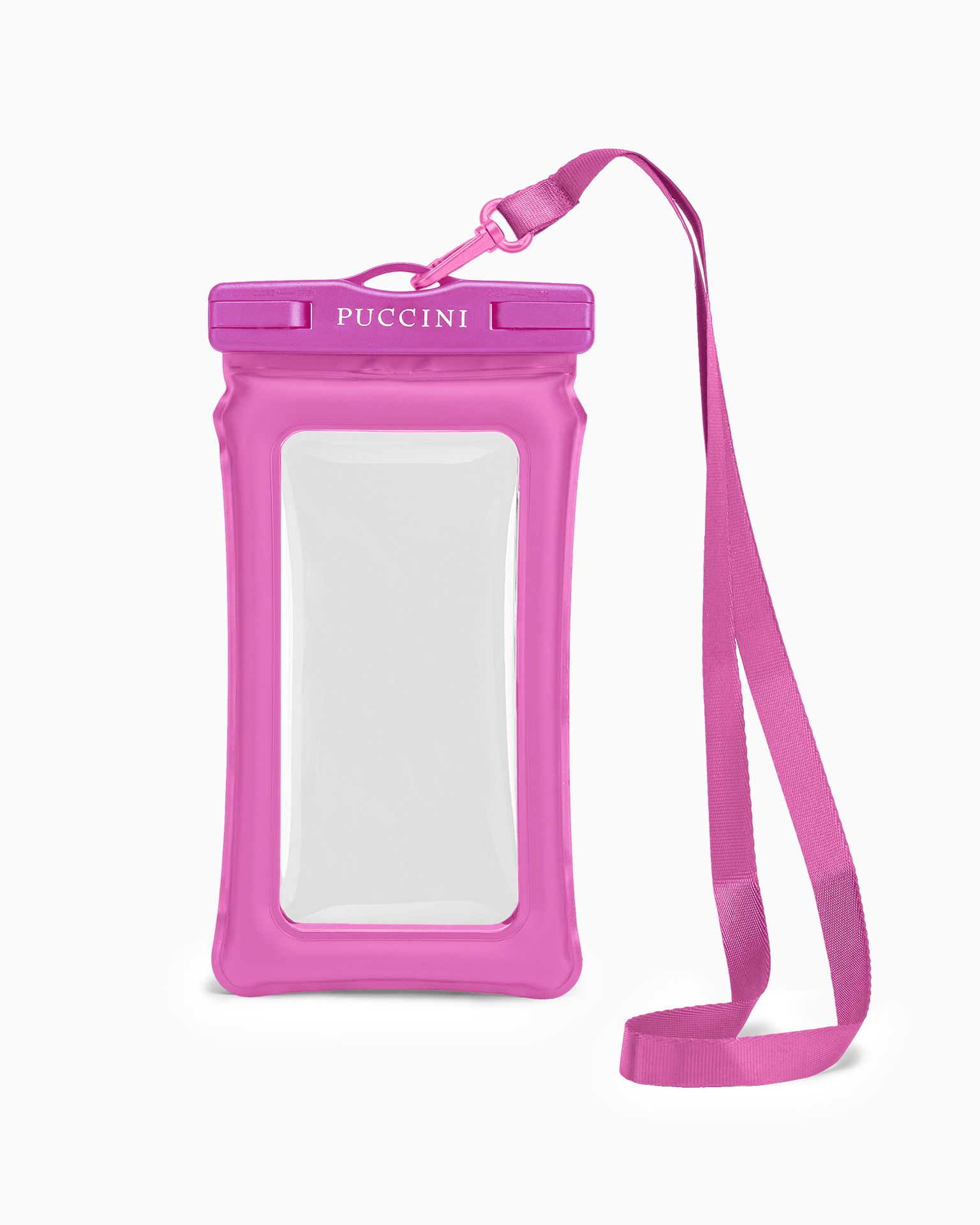 Růžové vodotěsné pouzdro na telefon