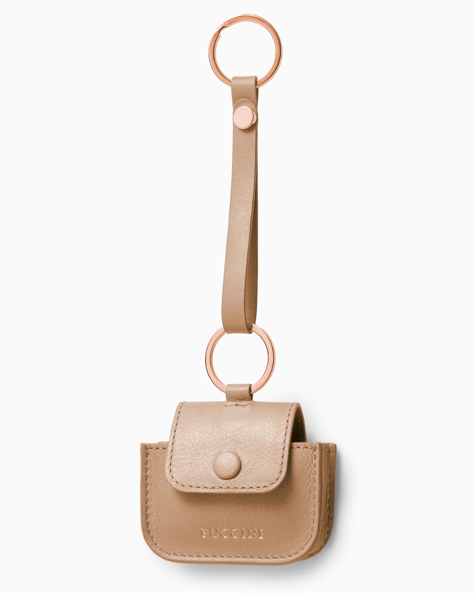 Koženkové pouzdro na sluchátka hnědé