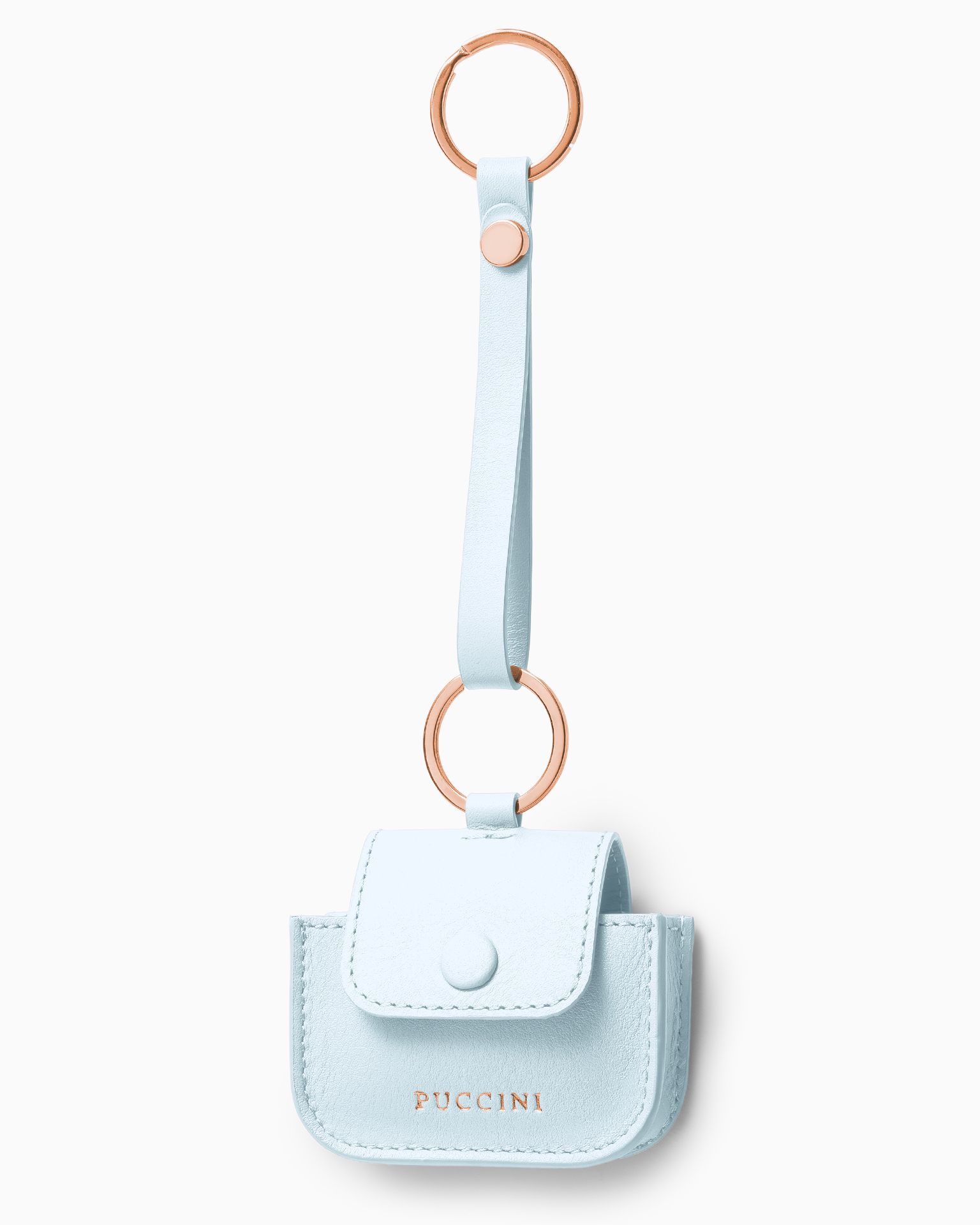 Koženkové pouzdro na sluchátka modré