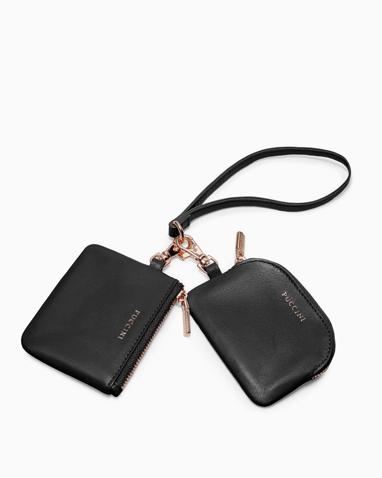 Přívěsek na klíče z přírodní kůže černý