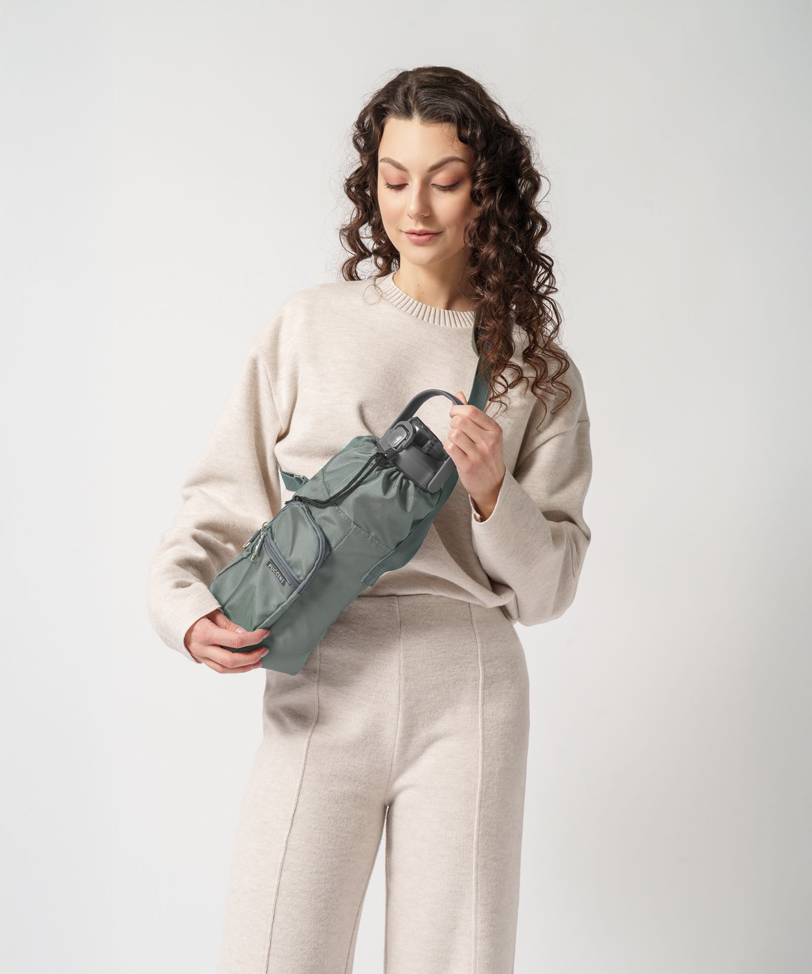 Termotaška na lahve zelená