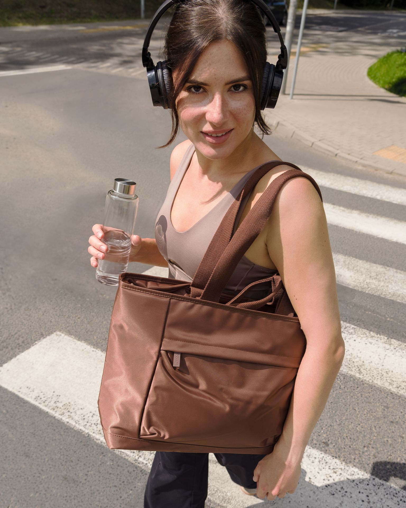 Taška na notebook hnědá