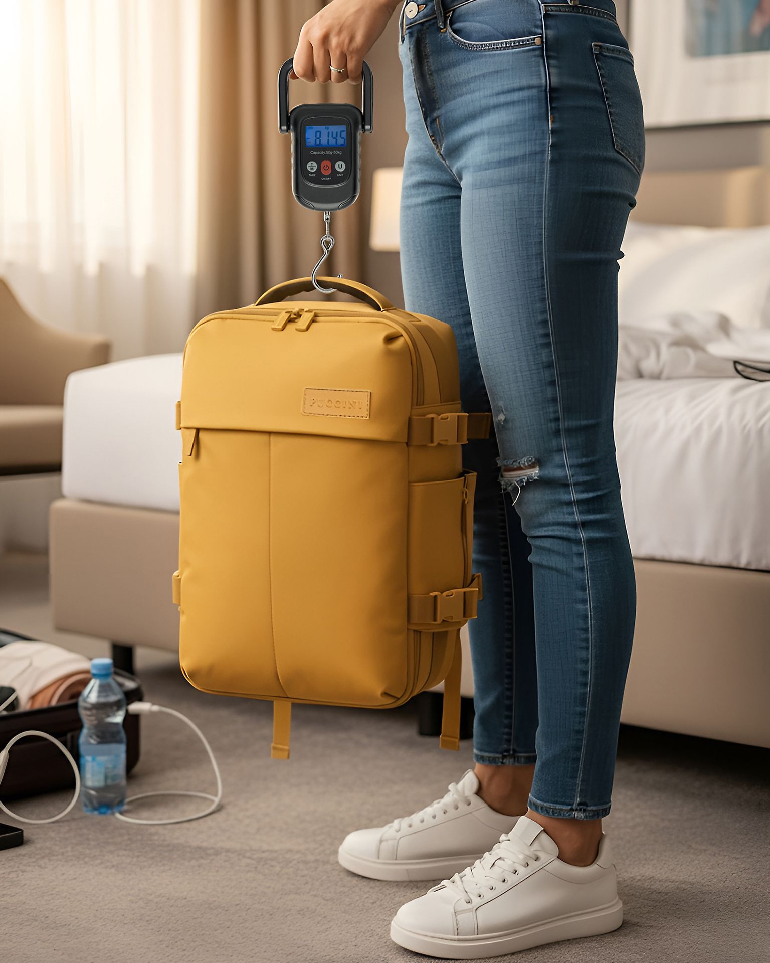 Váha na zavazadla s měřítkem