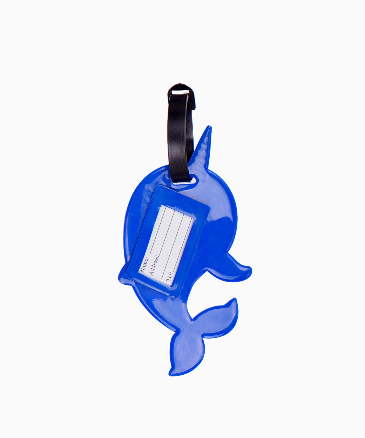 Visačka na zavazadlo s delfínem a jednorožcem