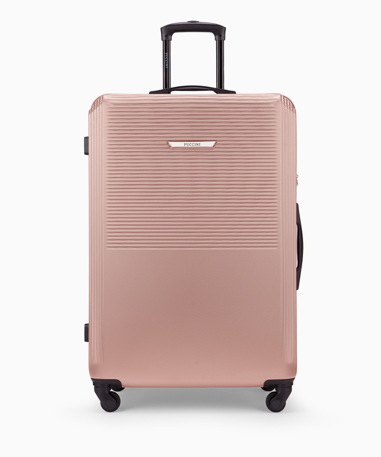 Velký kufr na kolečkách z ABS rose gold