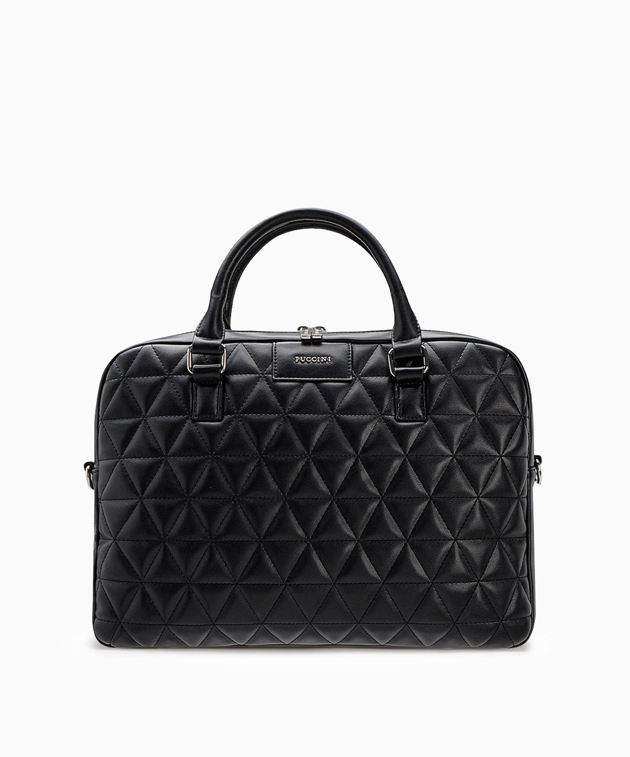 Dámská prošívaná taška na notebook černá