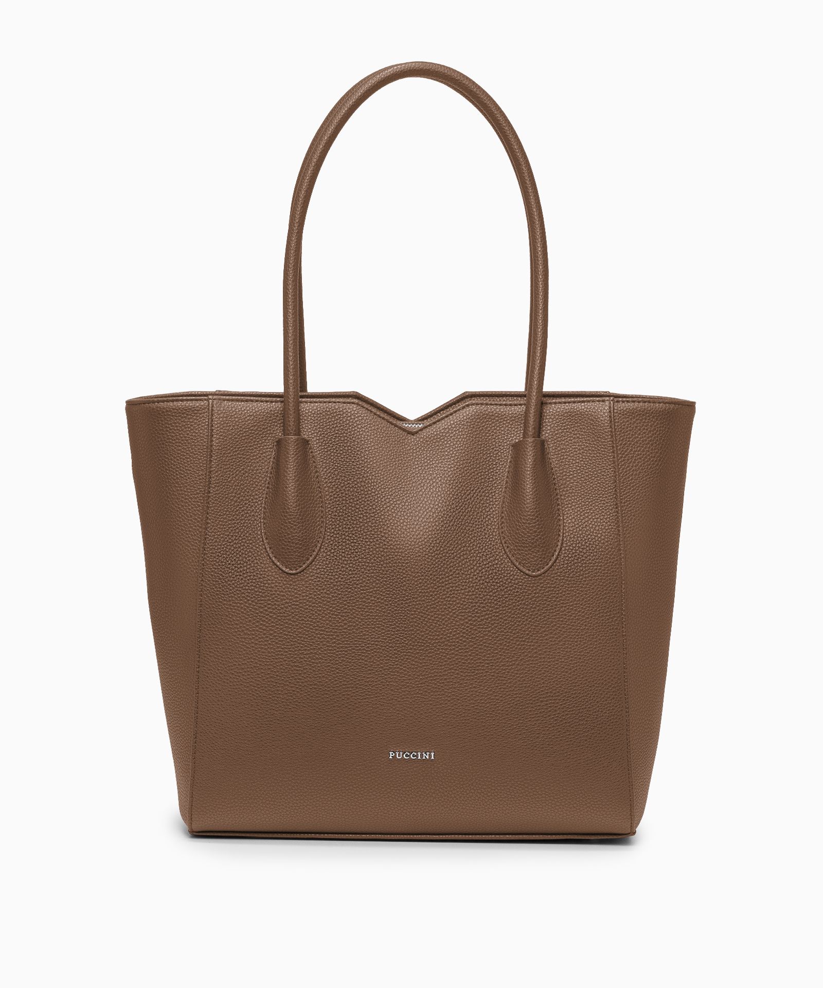 Dámská hnědá nákupní taška s výřezy