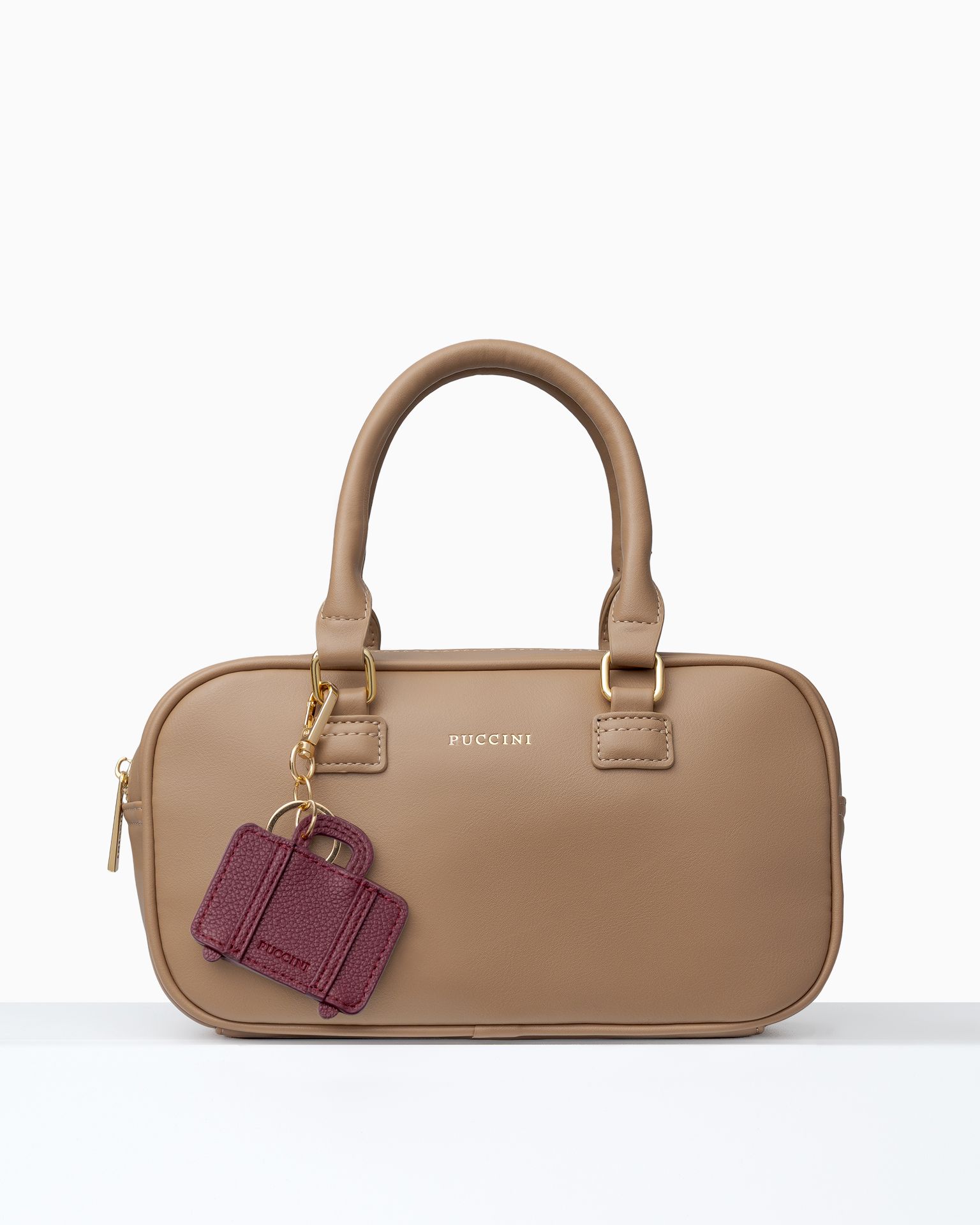 Klíčenkou do kabelky kufr fialový