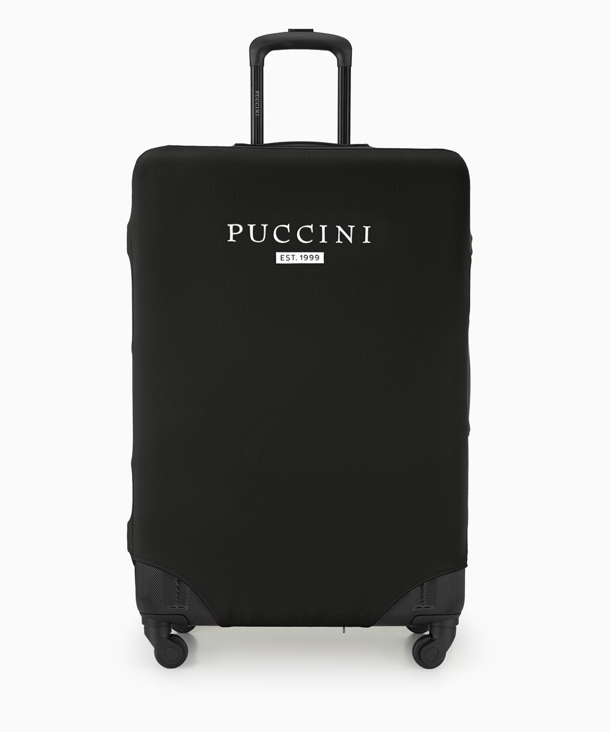 Černé elastické pouzdro na velký kufr