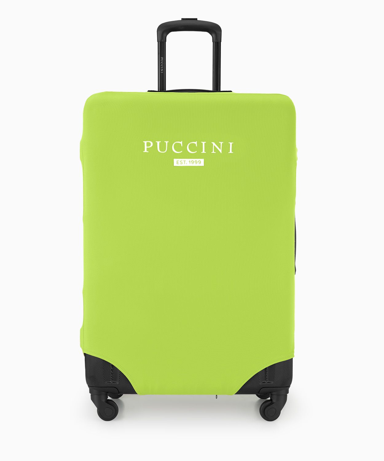 Ochranný obal na velký kufr limetkově zelený