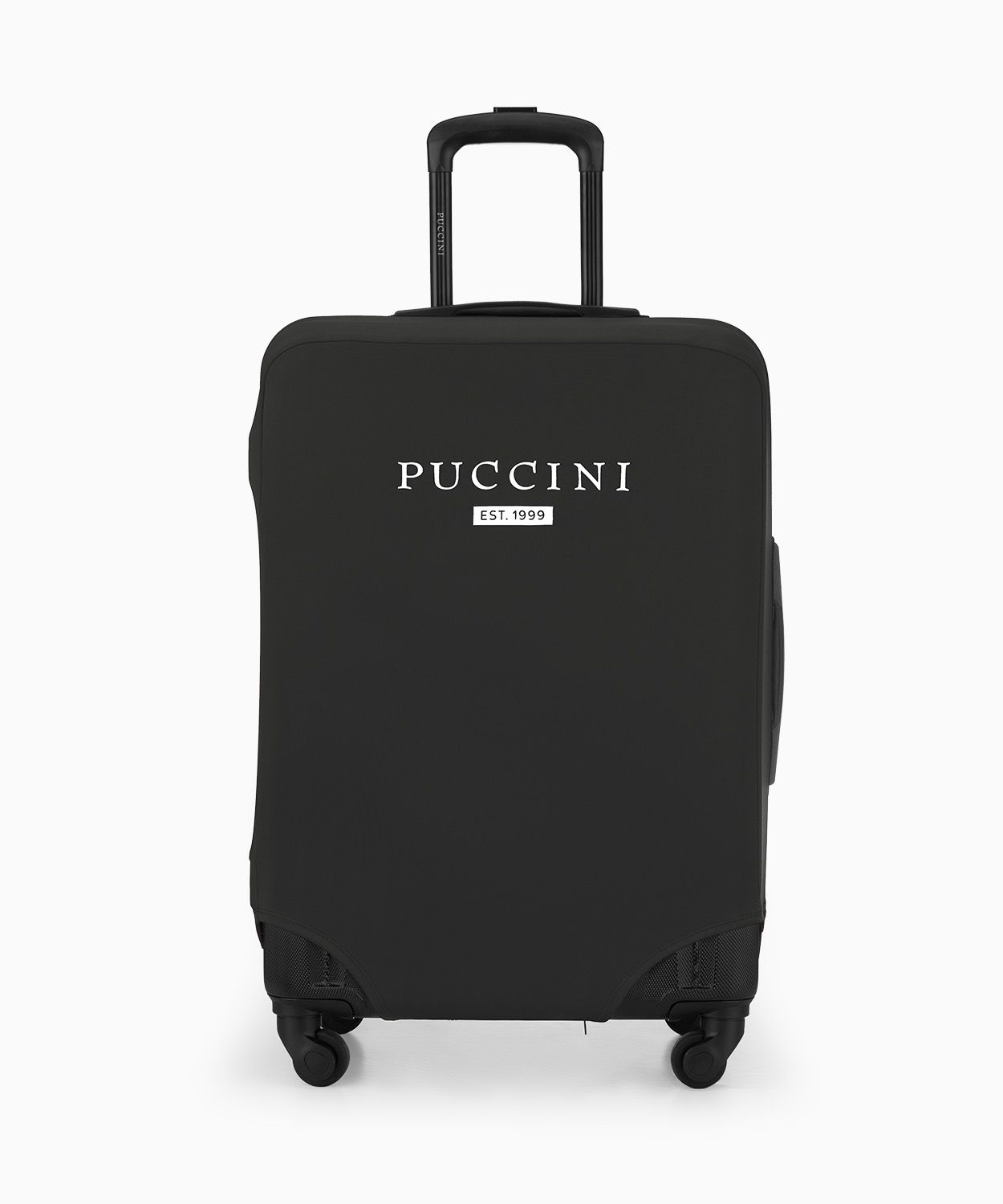 Černý pružný obal na střední kufr