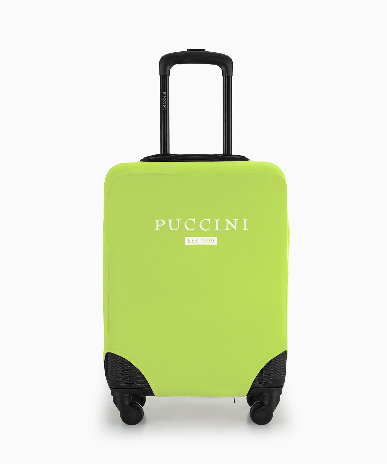 Ochranný obal na malý kufr limetkově zelený