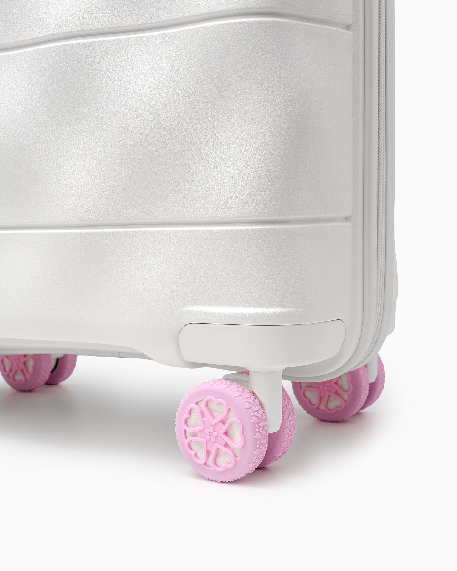 Ochranné kryty na kola kufru růžové