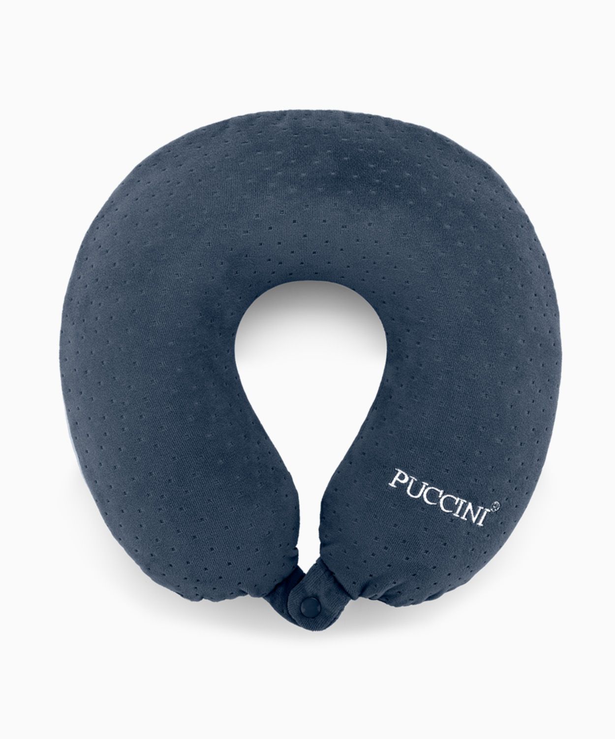 Cestovní pěnový polštář rohlík tmavě modrý