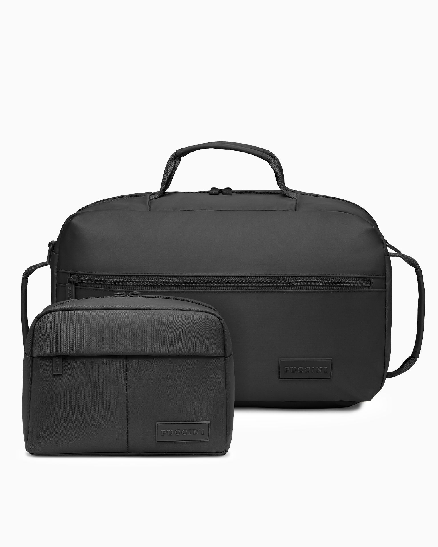 Sada cestovní taška + kosmetická taška černá