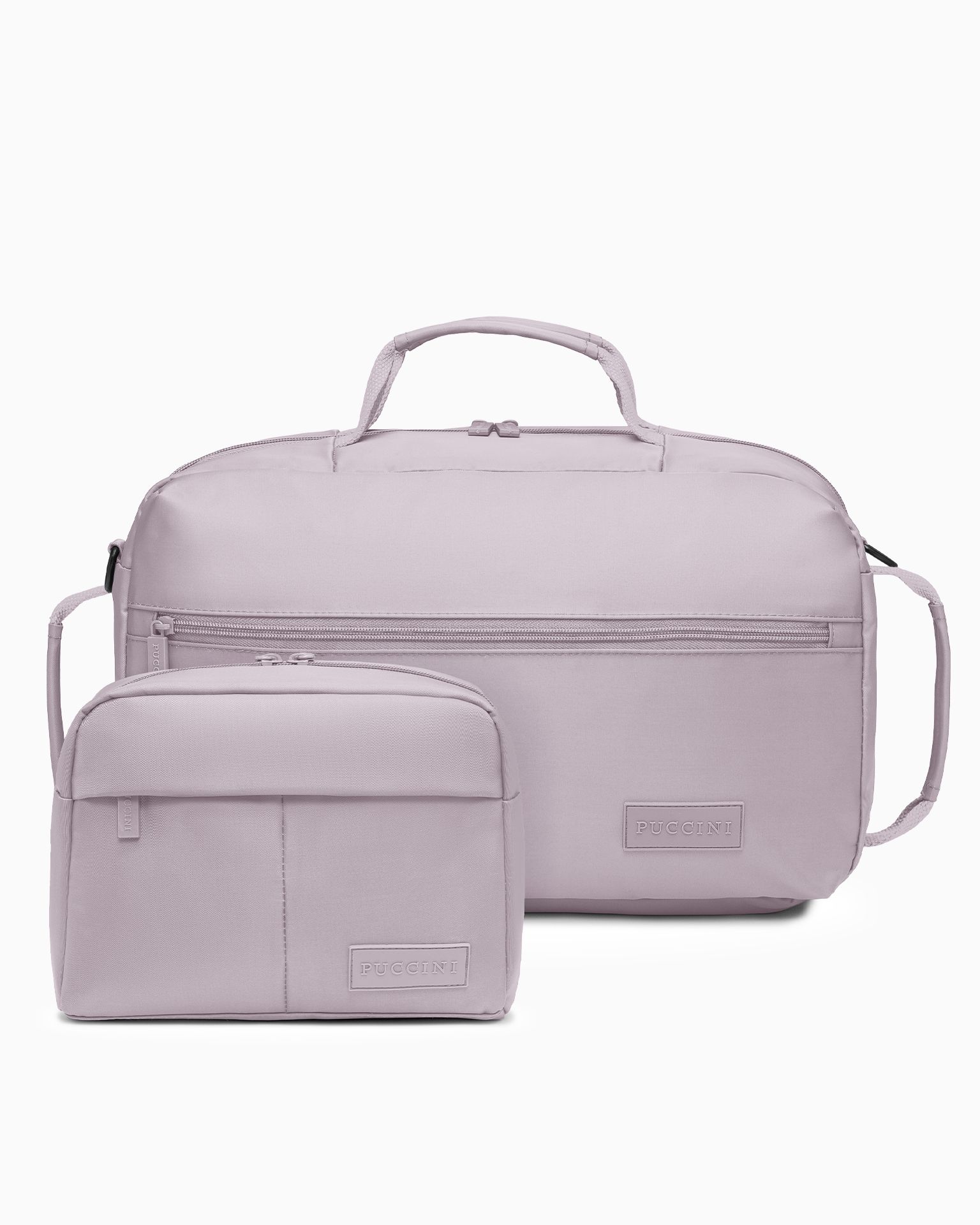 Sada cestovní taška + kosmetická taška růžová