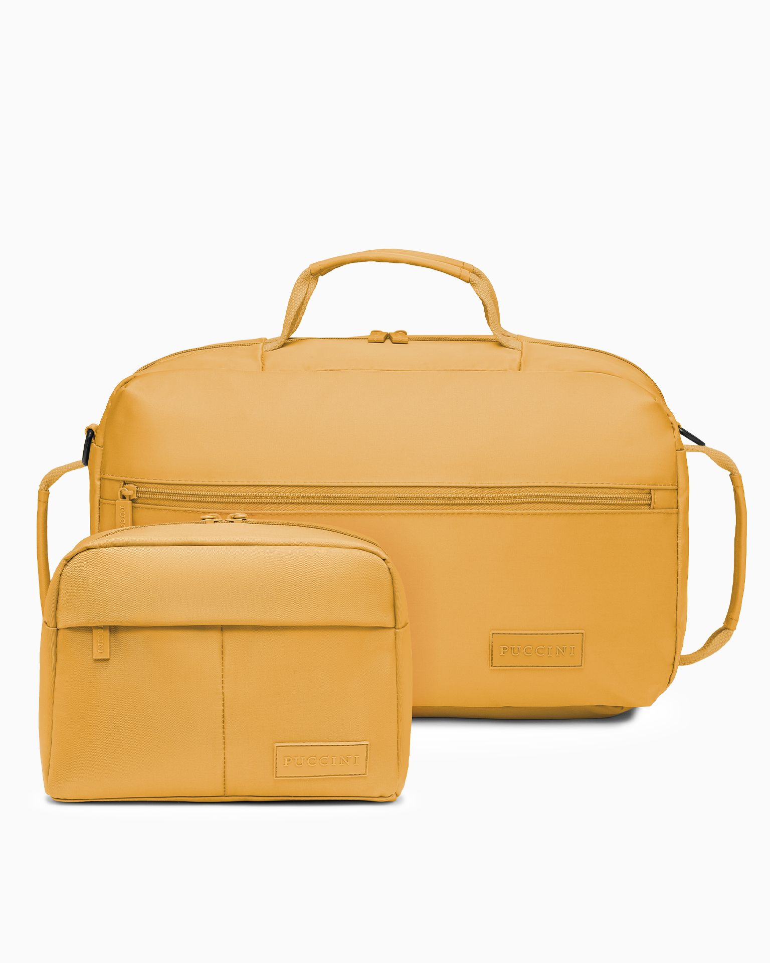 Sada taška na cesty + kosmetická taška žlutá