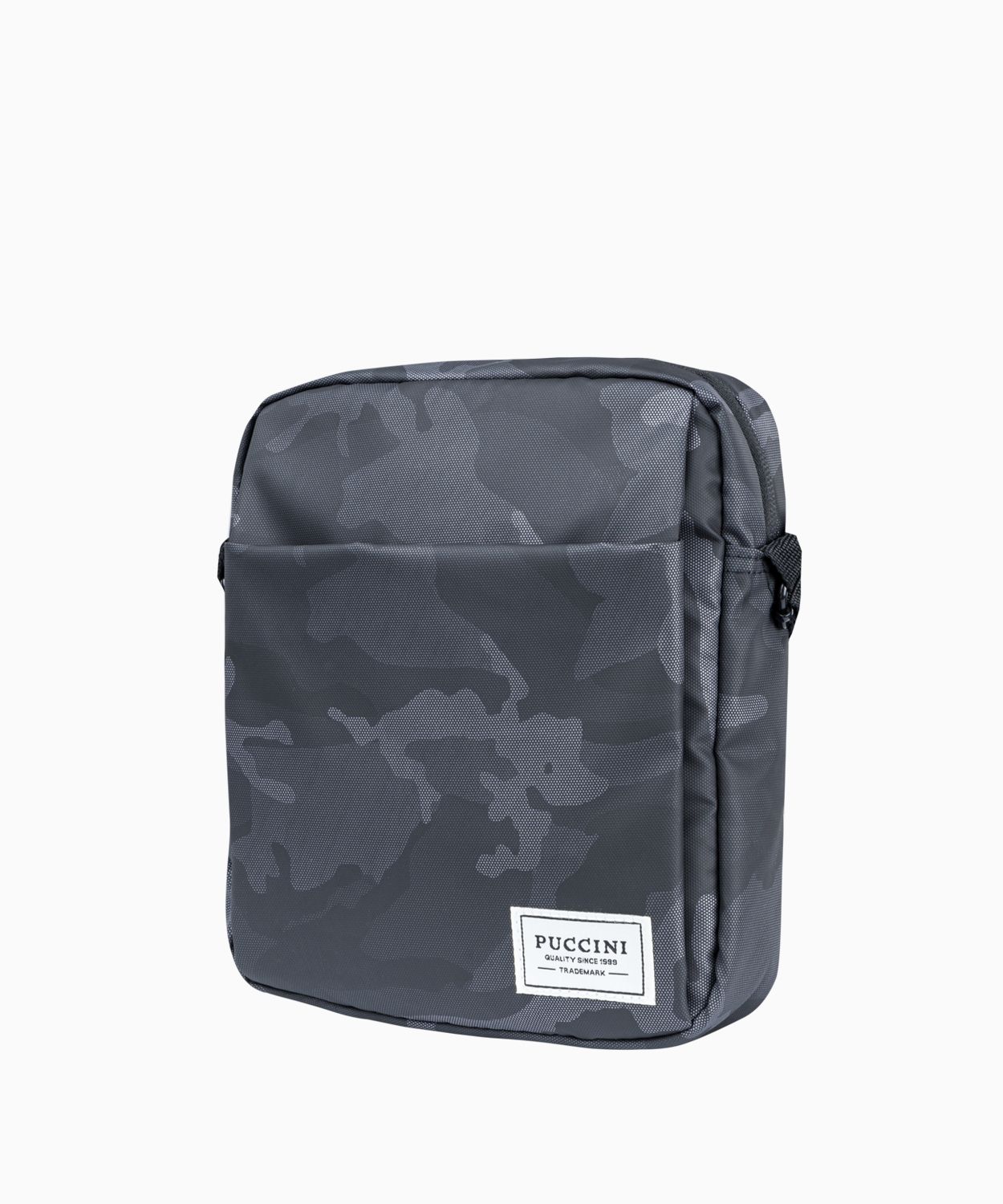 Šedá pánská taška s maskáčovým vzorem