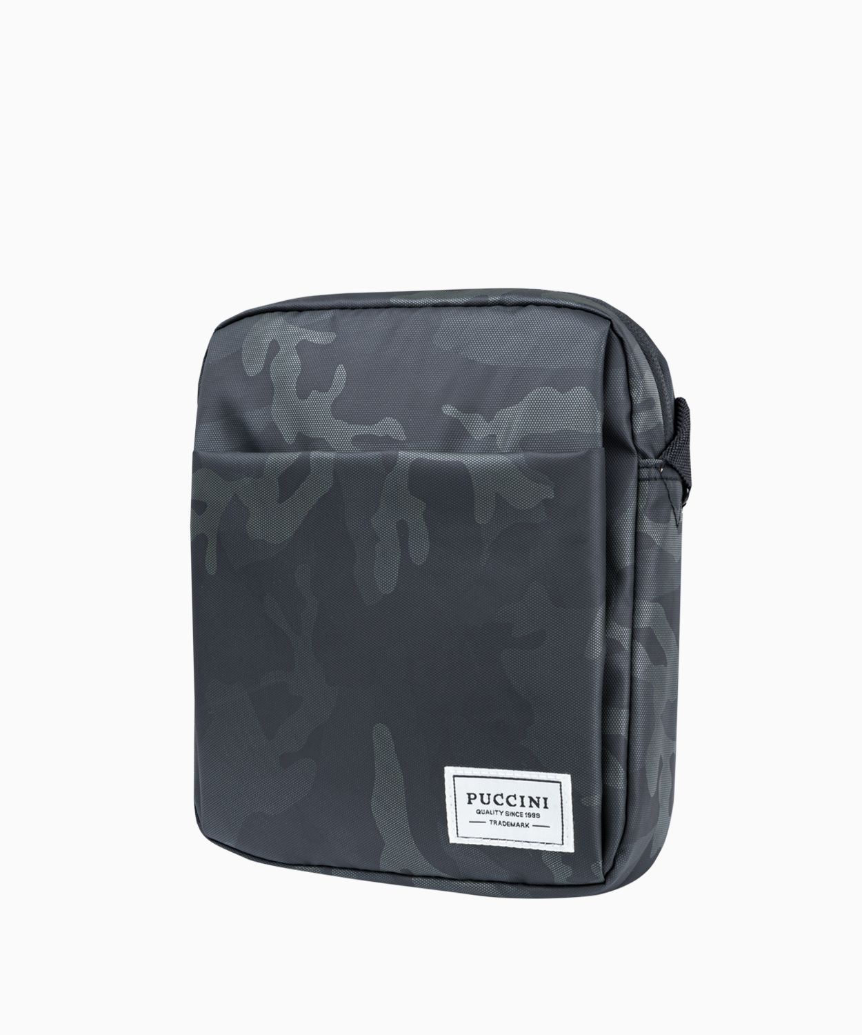 Antracitová pánská taška s maskáčovým vzorem