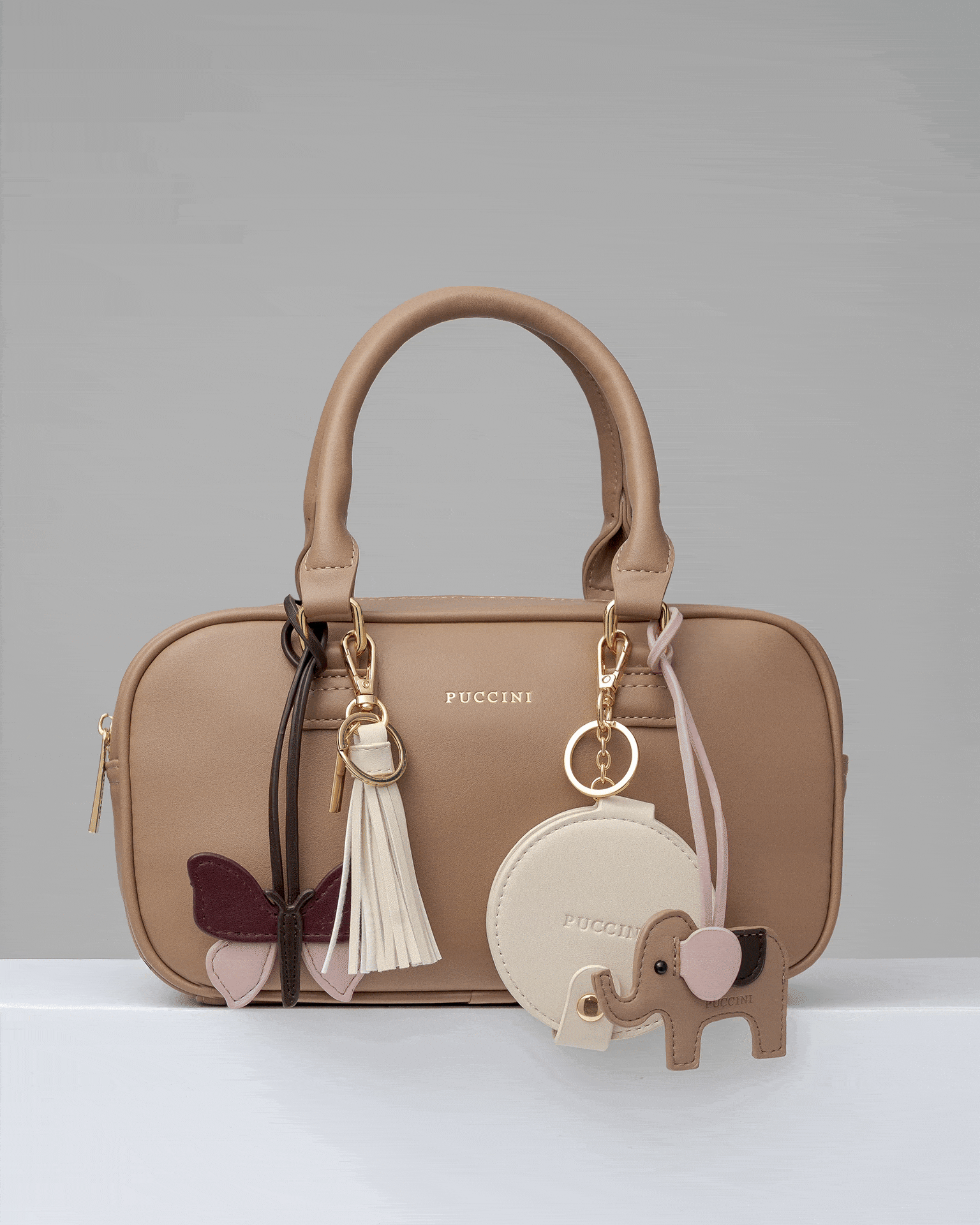 Přívěsek na tašku srdce fialové